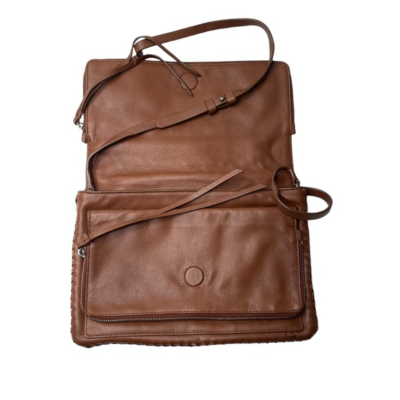 Allsaints | Club Crossbody Bag in Brown Leather - Picture 6 of 12